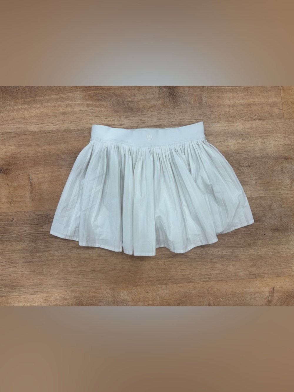 lululemon athletica White Pleated Mini Skirt